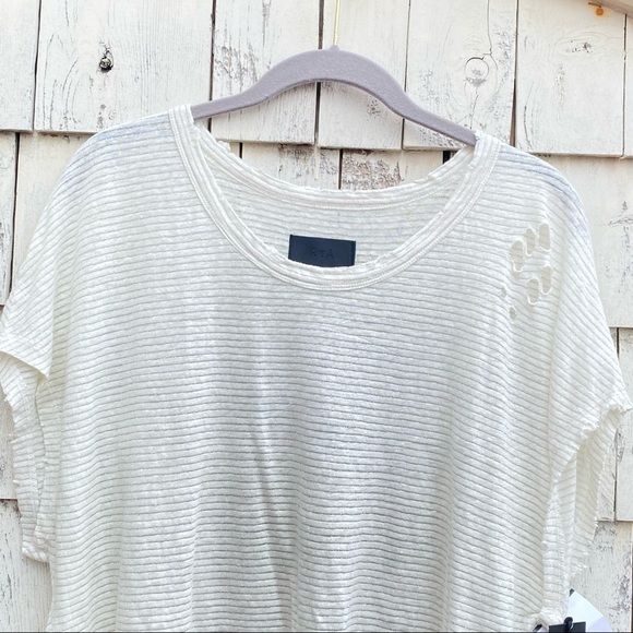 RtA Revolve Distressed Dawn Boxy Women’s Tee - Picture 3 of 6